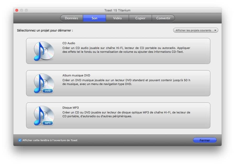 Graver sur macOS Sierra audio